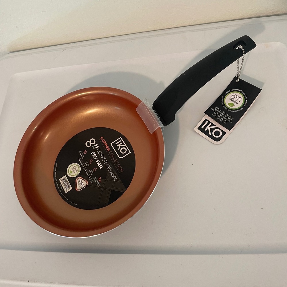 NEW - IKO Copper Ceramic 8 inch Frying Pan Eco Collection non-stick nonstick